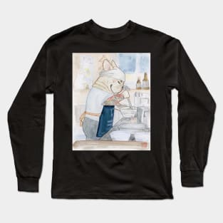 Ramen Frenchie Ryuji Long Sleeve T-Shirt